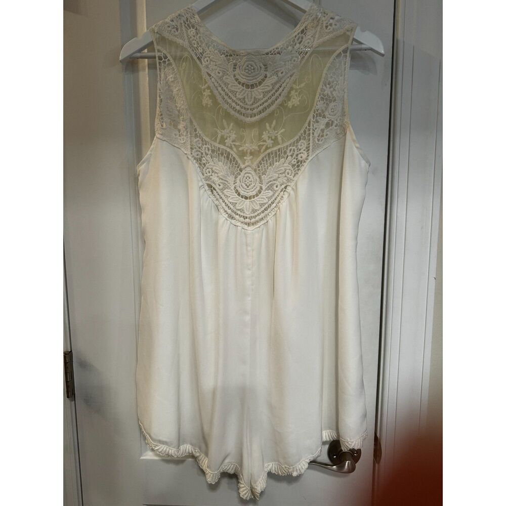 Jen's Pirate Booty for Free People cream romper medium